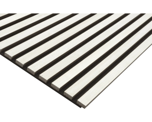 Panneau acoustique avec lamelles en bois