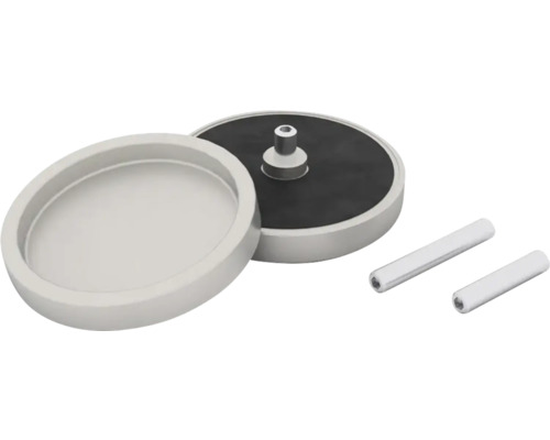 Accessoires de polisseuse avec plateau de polissage, couvercle et pièces de montage