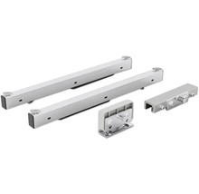 Set de ferrures pour porte coulissante avec matériel de fixation pour portes coulissantes