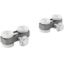 Deux roulettes de porte coulissante pour le montage de portes coulissantes