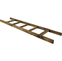 Holzleiter mit vier Sprossen