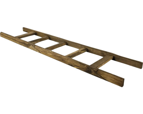 Deko-Holzleiter braun 165 cm Holzleiter mit vier Sprossen