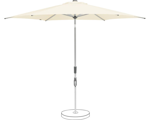 Parasol de marché Suncomfort Slide Ø 250 cm sand white