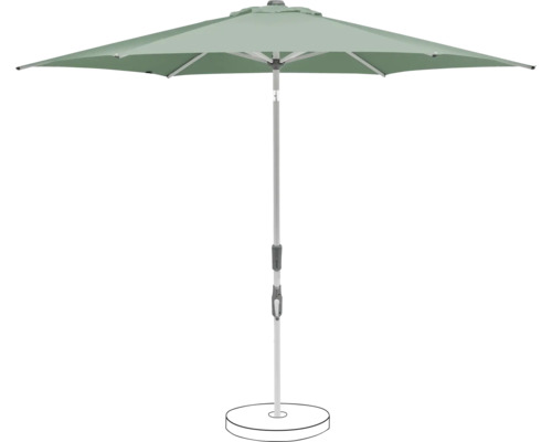 Parasol de marché Suncomfort Slide Ø 300 cm frost green