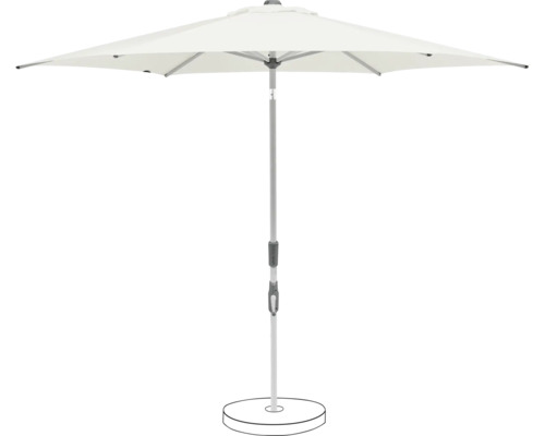 Parasol de marché Suncomfort Slide Ø 300 cm sand white