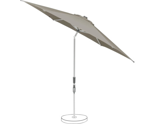 Parasol de marché Suncomfort Slide Ø 300 cm light taupe
