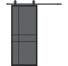 Porte coulissante avec kit de ferrures