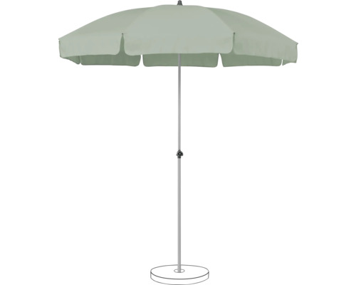 Parasol de marché Suncomfort Siesta Ø 200 cm frost green