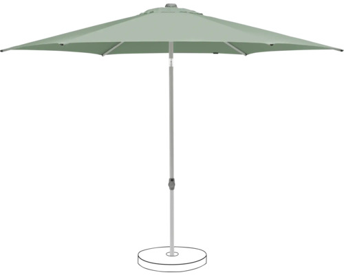 Parasol de marché Suncomfort Pop Up Ø 250 cm frost green