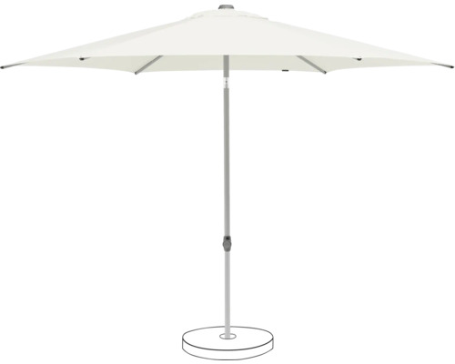 Parasol de marché Suncomfort Pop Up Ø 250 cm sand white
