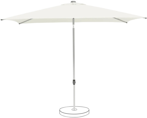 Parasol de marché Suncomfort Pop Up 250 x 200 cm sand white