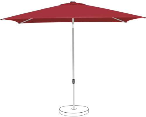 Parasol de marché Suncomfort Pop Up 250 x 200 cm aurora red