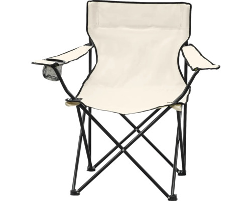 Chaise de pêcheur de camping beige