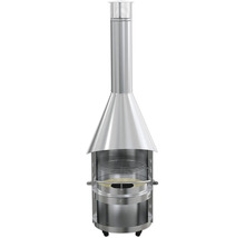 Cheminée de barbecue en métal avec hotte aspirante