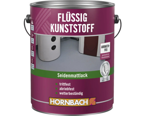 Boîte de laque mate soyeuse en plastique liquide de Hornbach