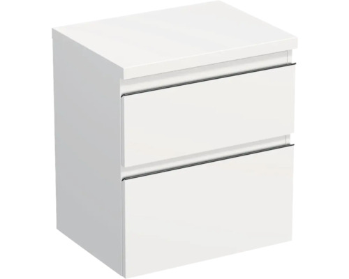 Waschtischunterschrank Jungborn TRENTA BxHxT 56.7x64.6x44.5 cm weiss matt - Griff schwarz Waschtischunterschrank Jungborn TRENTA BxHxT 56.7x64.6x44.5 cm weiss matt - Griff schwarz
