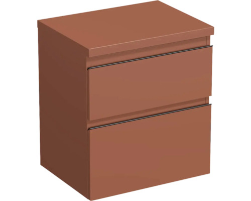 Waschtischunterschrank Jungborn TRENTA BxHxT 56.7x64.6x44.5 cm cotto matt - Griff schwarz Waschtischunterschrank Jungborn TRENTA BxHxT 56.7x64.6x44.5 cm cotto matt - Griff schwarz