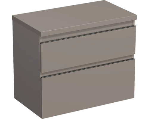 Waschtischunterschrank Jungborn TRENTA BxHxT 76.7x64.6x44.5 cm basalto glanz - Griff schwarz Waschtischunterschrank Jungborn TRENTA BxHxT 76.7x64.6x44.5 cm basalto glanz - Griff schwarz