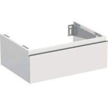 Meuble sous-vasque Jungborn TRENTA lxhxp 70x26x49.8 cm blanc mat - poignée noire
