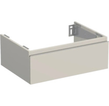 Meuble sous-vasque Jungborn TRENTA lxhxp 70x26x49.8 cm cashmere brillant - poignée argent