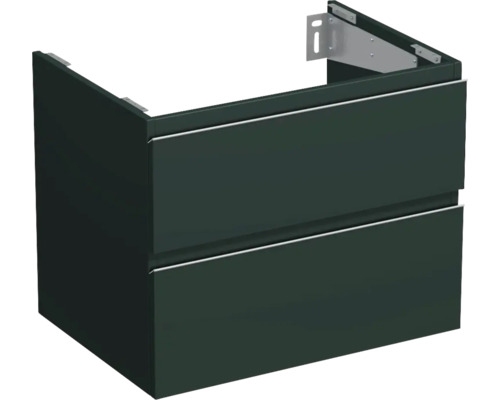 Meuble sous-vasque Jungborn TRENTA lxhxp 70x56x49.8 cm vert salvia mat - poignée argent