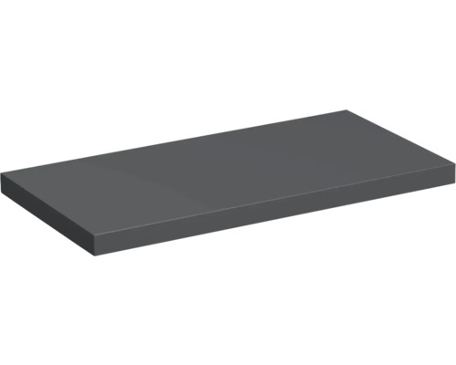 Plan de toilette sur mesure Jungborn TRENTA anthracite mat profondeur 50.2 cm largeur à partir de 60 cm jusqu'à 250 cm