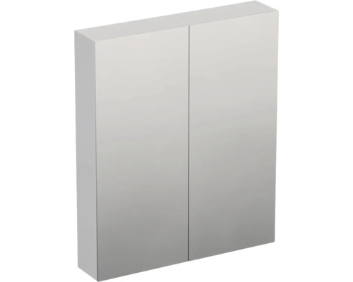 Armoire de toilette Jungborn TRENTA lxhxp 60x72x14.4 cm structure pyramide 3D blanc