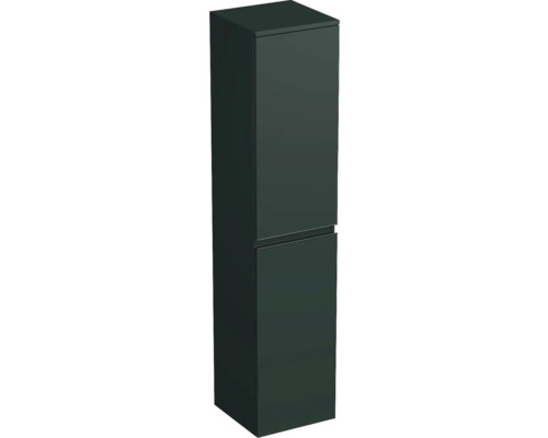 Meuble haut Jungborn TRENTA gauche lxhxp 35x161.8x35 cm vert salvia mat - poignée noire