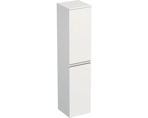 Hochschrank Jungborn TRENTA rechts BxHxT 35x161.8x35 cm weiss matt - Griff schwarz