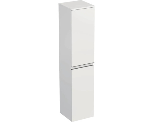 Hochschrank Jungborn TRENTA rechts BxHxT 35x161.8x35 cm weiss glanz - Griff schwarz