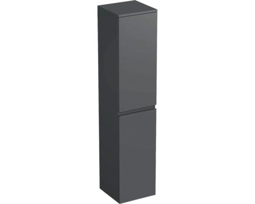 Meuble haut Jungborn TRENTA droite lxhxp 35x161.8x35 cm anthracite mat - poignée noire