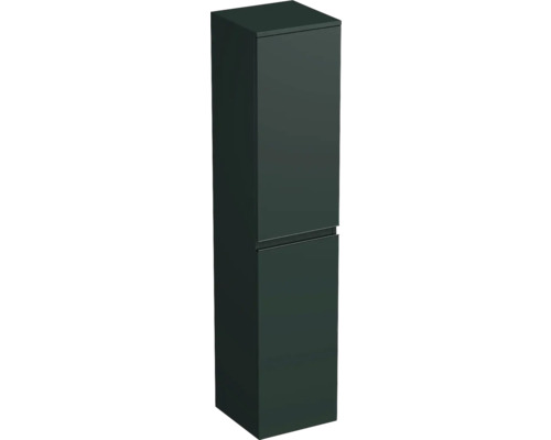 Meuble haut Jungborn TRENTA droite lxhxp 35x161.8x35 cm vert salvia mat - poignée noire