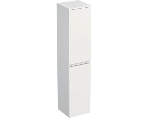 Meuble haut Jungborn TRENTA droite lxhxp 35x161.8x35 cm blanc mat - poignée argent