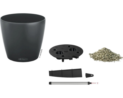 Pot de fleurs avec système d''irrigation et accessoires