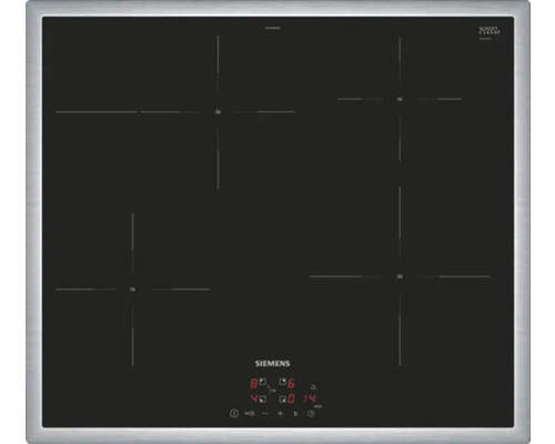 Siemens EH645BFB6E Induktionskochfeld mit Rahmen 60 cm 4 Kochzonen autark