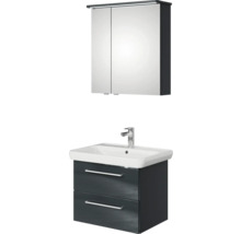 Meuble-lavabo de salle de bain avec meuble sous-lavabo et armoire de toilette