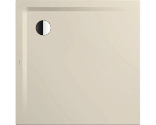 Duschwanne KALDEWEI SUPERPLAN 1858-5 100 x 100 x 2.5 cm warm beige 20 matt mit extraflachen Wannenträger 385847980661 Quadratische Duschwanne mit Ablaufgarnitur