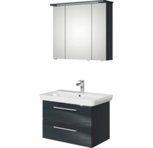 Ensemble de salle de bains avec armoire de toilette et meuble sous-lavabo