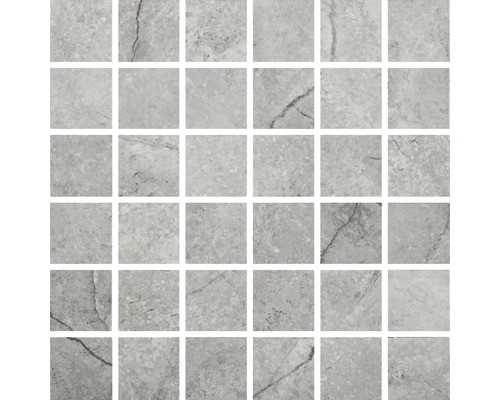 Feinsteinzeugmosaik Wells pearl poliert 30x30 cm Mosaikfliesen aus Steinzeug