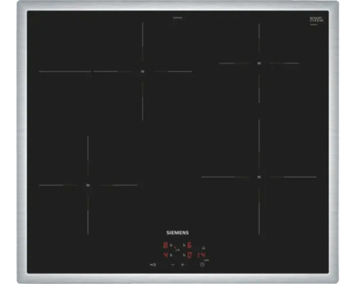 Plaque de cuisson à induction avec cadre Siemens EI645CFB6E 60 cm 4 zones de cuisson commande par le four