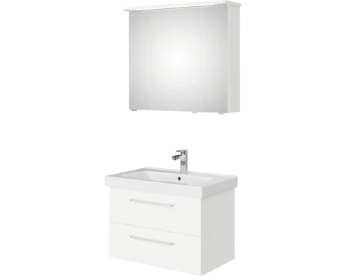 Ensemble de meubles de salle de bains pelipal Sunline 105 80x200x46 cm blanc 3 pièces