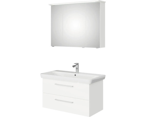 Ensemble de meubles de salle de bains pelipal Sunline 105 96x200x48.5 cm blanc 3 pièces