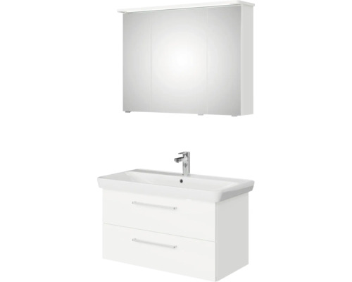 Badmöbel-Set pelipal Sunline 105 96x200x48.5 cm weiss 3-teilig