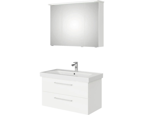 Ensemble de meubles de salle de bains pelipal Sunline 105 95x200x46.5 cm blanc 3 pièces