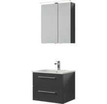 Ensemble de salle de bains avec meuble sous-lavabo et armoire de toilette