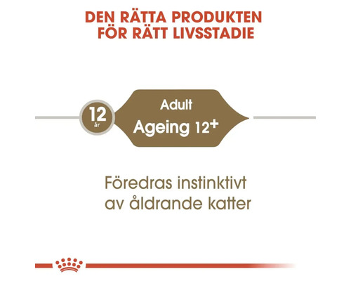 Aliment pour chats âgés de 12 ans et plus