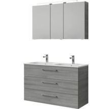 Waschtisch mit Unterschrank und Spiegelschrank für das Badezimmer