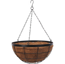 Suspension en métal avec insert en fibre de coco