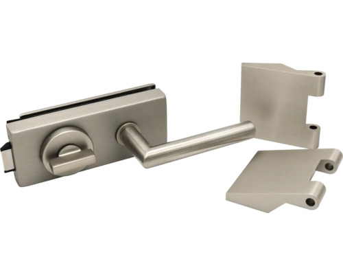 Serrure de porte en verre avec poignée de porte et coffre de serrure