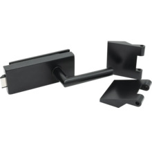 Pertura Glastürbeschlag Studio/Office Loki UV Alu pulverbeschichtet Schwarz